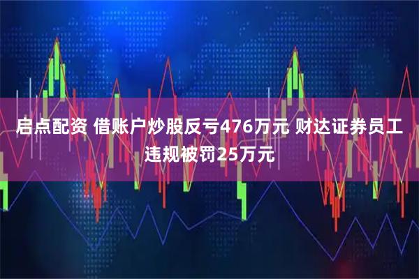 启点配资 借账户炒股反亏476万元 财达证券员工违规被罚25万元